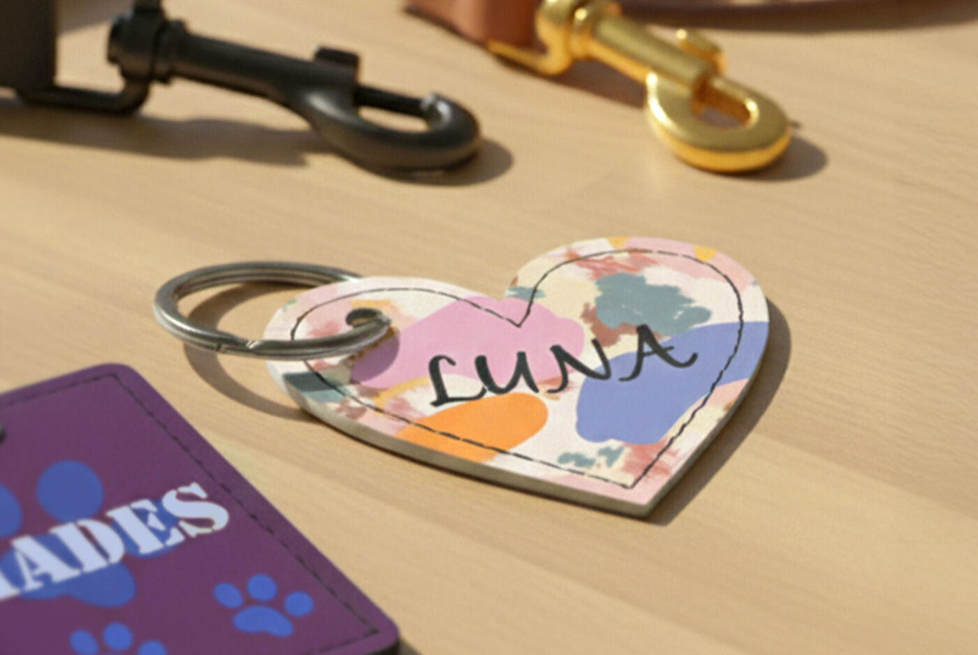 Llavero personalizado con el nombre de "Luna"